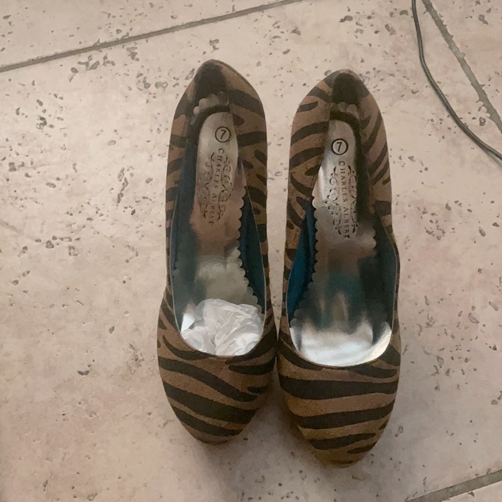 Tiger print stilettos